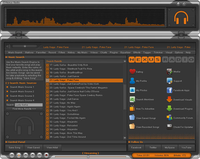 Nexus Radio 5.7 screenshot